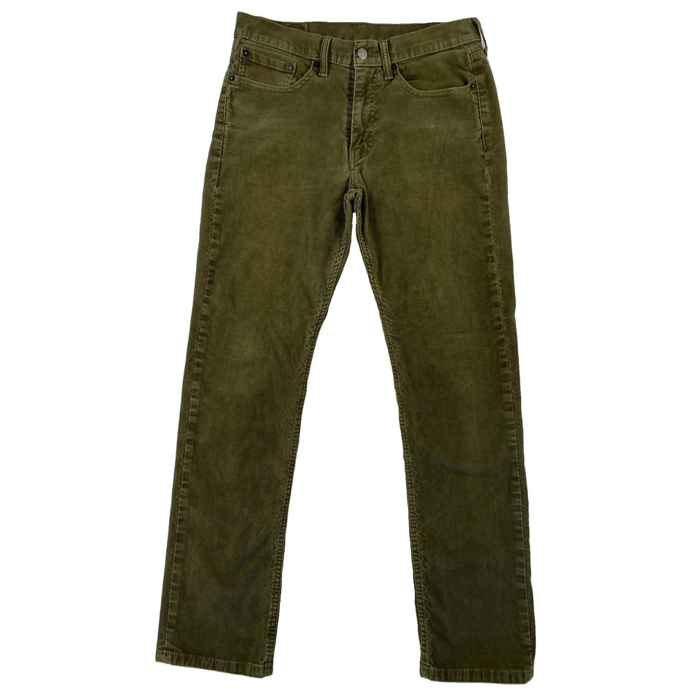 Levi's 514 Corduroy Pants Straight Fit Men's 32 x 32 Olive Green